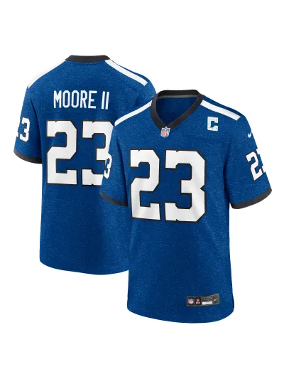 Men's Indianapolis Colts Kenny Moore II Nike Royal Indiana Nights Alternate Game Jersey 01