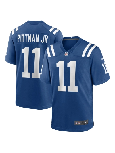 Men's Indianapolis Colts Michael Pittman Jr. Nike Royal Game Player Jersey 01