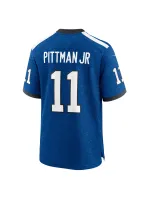 Men's Indianapolis Colts Michael Pittman Jr. Nike Royal Indiana Nights Alternate Game Jersey