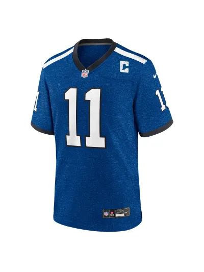Men's Indianapolis Colts Michael Pittman Jr. Nike Royal Indiana Nights Alternate Game Jersey 02