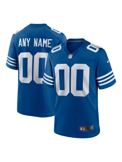 Men's Indianapolis Colts Nike Royal Alternate Custom Jersey 01