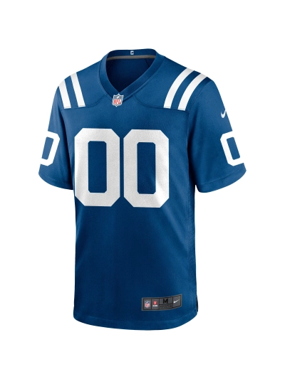 Men's Nike Indianapolis Colts Royal Custom Game Jersey 02
