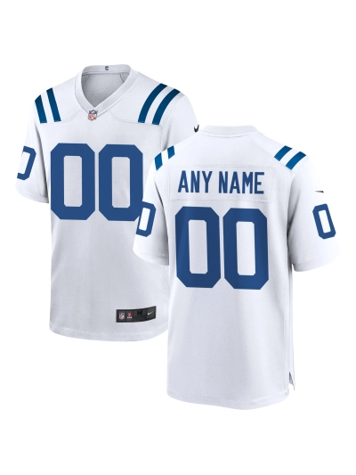 Men's Indianapolis Colts Nike White Custom Game Jersey 01