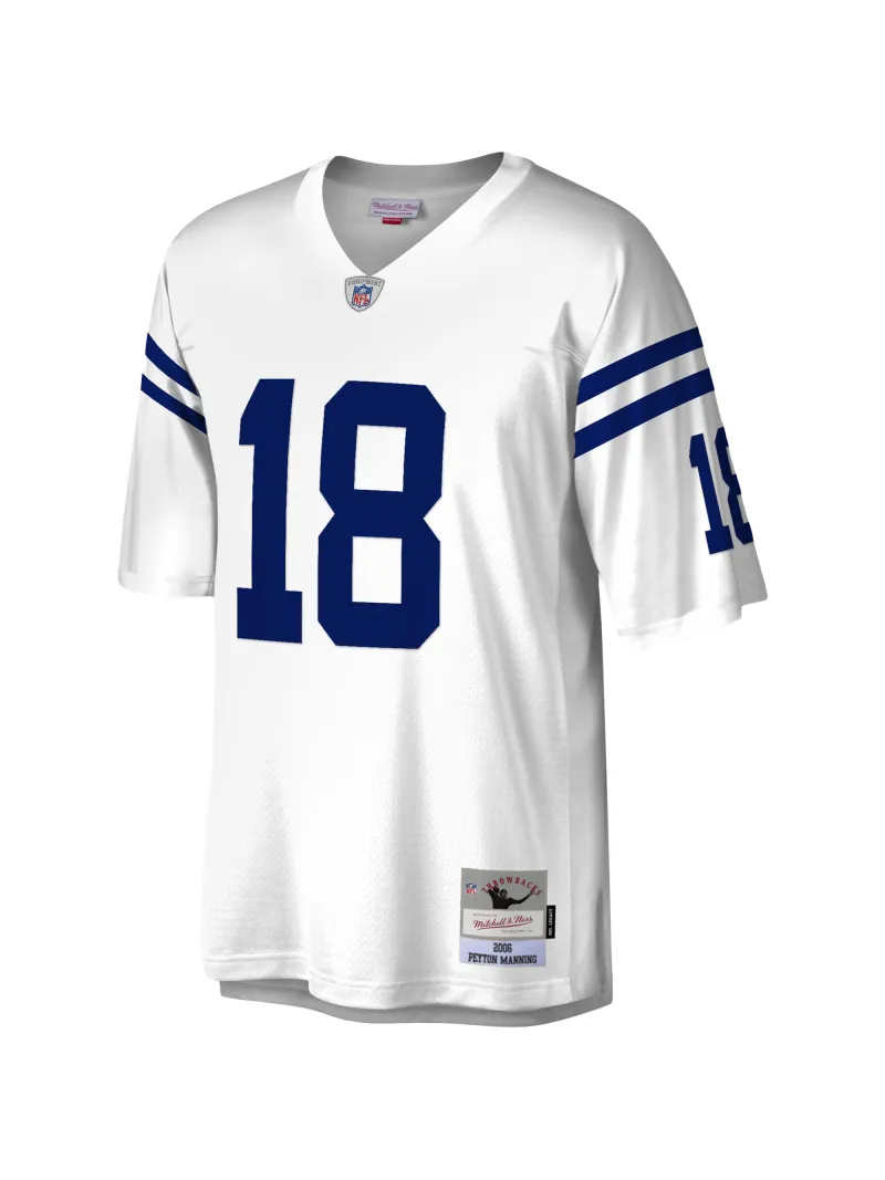 Men's Indianapolis Colts Peyton Manning Mitchell & Ness White Legacy Replica Jersey