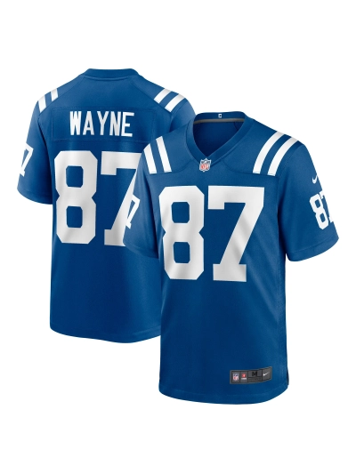 Men's Indianapolis Colts Reggie Wayne Nike Royal Retired Player Game Jersey 01