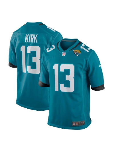 Men's Jacksonville Jaguars Christian Kirk Nike Teal Game Jersey 01