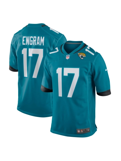 Men's Jacksonville Jaguars Evan Engram Nike Teal Game Jersey 01