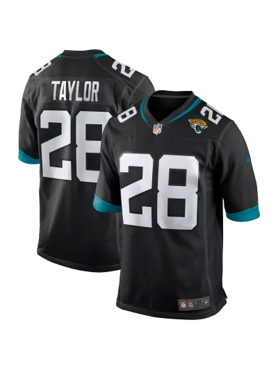 Men's Jacksonville Jaguars Fred Taylor Nike Black Game Retired Player Jersey 01