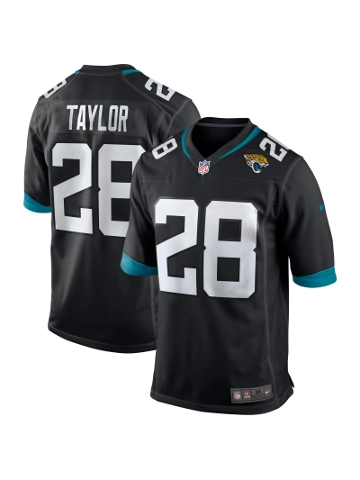 Men's Jacksonville Jaguars Fred Taylor Nike Black Game Retired Player Jersey 01