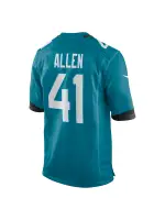 Men's Jacksonville Jaguars Josh Allen Nike Teal Game Jersey