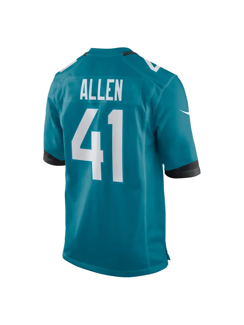 Men's Jacksonville Jaguars Josh Allen Nike Teal Game Jersey