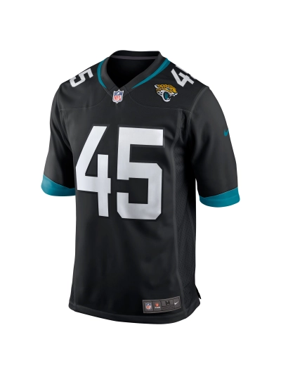 Men's Jacksonville Jaguars K'Lavon Chaisson Nike Black Game Jersey 02
