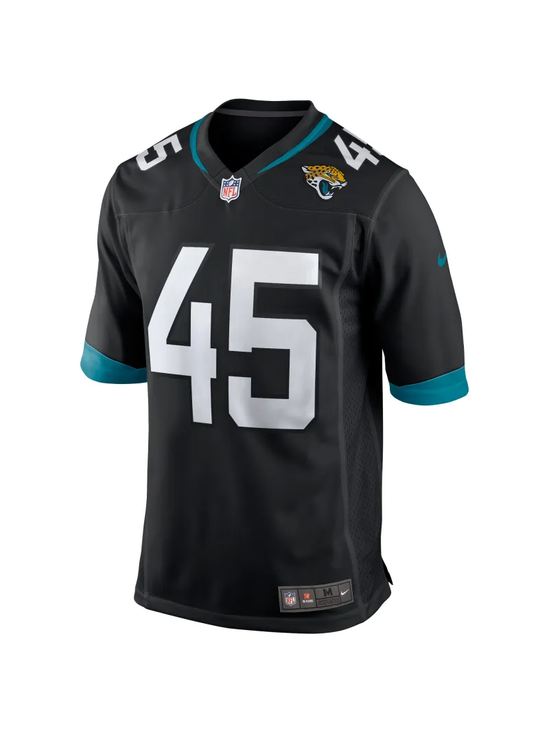 Men's Jacksonville Jaguars K'Lavon Chaisson Nike Black Game Jersey