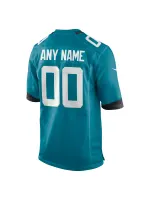 Men's Jacksonville Jaguars Nike Teal Alternate Custom Game Jersey
