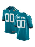 Men's Jacksonville Jaguars Nike Teal Alternate Custom Game Jersey