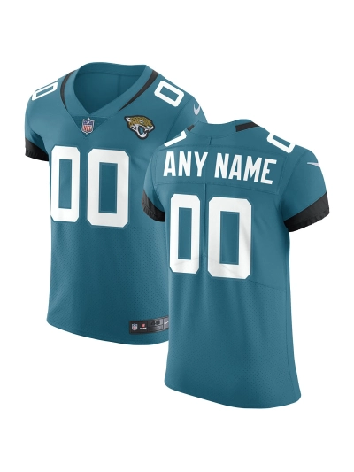 Men's Jacksonville Jaguars Nike Teal Vapor Untouchable Elite Custom Jersey 01