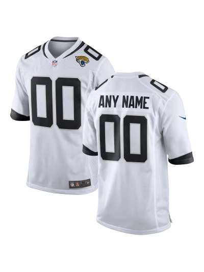 Men's Jacksonville Jaguars Nike White Custom Game Jersey 01