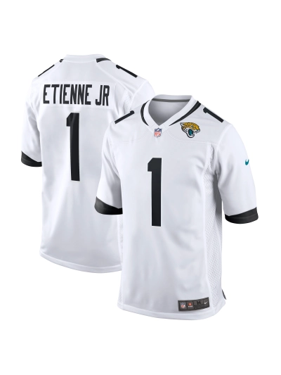 Men's Jacksonville Jaguars Travis Etienne Jr. Nike White Game Player Jersey 01