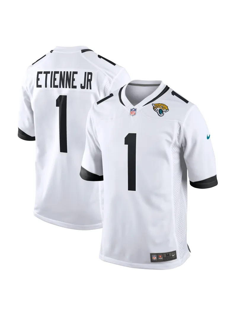 Men's Jacksonville Jaguars Travis Etienne Jr. Nike White Game Player Jersey