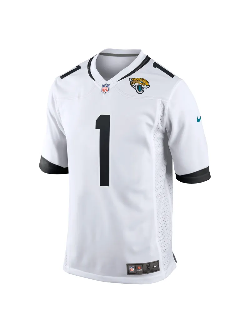 Men's Jacksonville Jaguars Travis Etienne Jr. Nike White Game Player Jersey