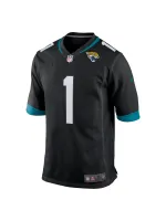 Men's Jacksonville Jaguars Travis Etienne Nike Black Game Jersey