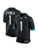 Men's Jacksonville Jaguars Travis Etienne Nike Black Game Jersey