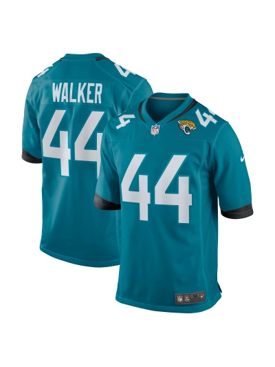 Men's Jacksonville Jaguars Travon Walker Nike Teal Player Game Jersey 01
