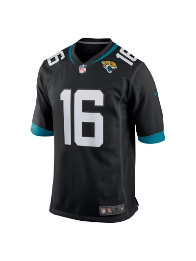 Men's Jacksonville Jaguars Trevor Lawrence Nike Black Alternate Game Jersey 02