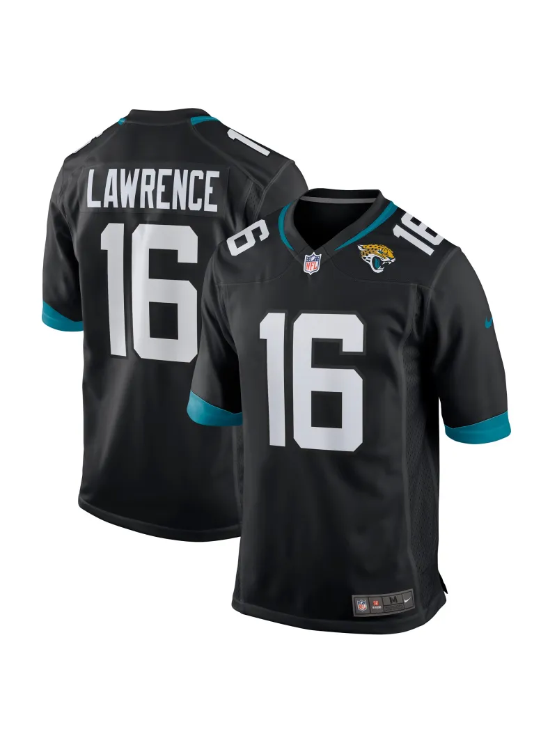 Men's Jacksonville Jaguars Trevor Lawrence Nike Black Alternate Player Game Jersey