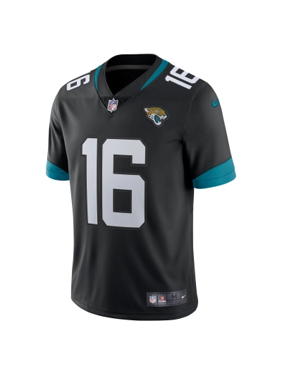 Men's Jacksonville Jaguars Trevor Lawrence Nike Black Alternate Vapor Limited Jersey 02