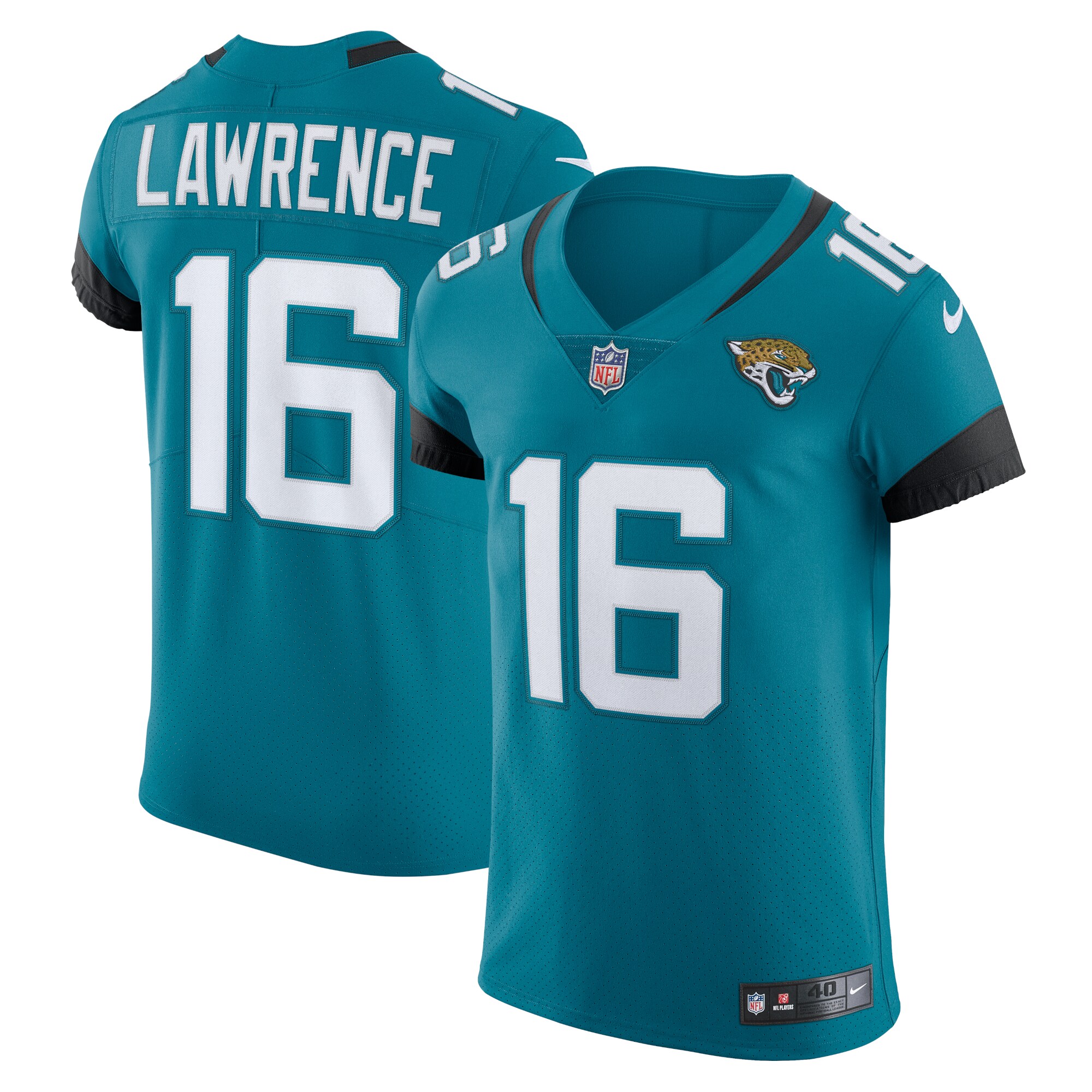 Men's Jacksonville Jaguars Trevor Lawrence Nike Teal Vapor Elite Jersey