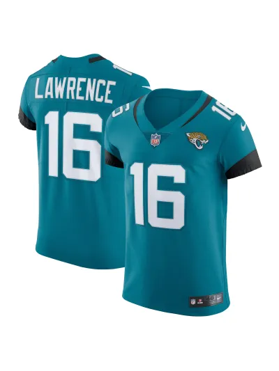 Men's Jacksonville Jaguars Trevor Lawrence Nike Teal Vapor Elite Jersey 01