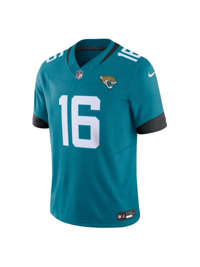 Men's Jacksonville Jaguars Trevor Lawrence Nike Teal Vapor F.U.S.E. Limited Jersey 02