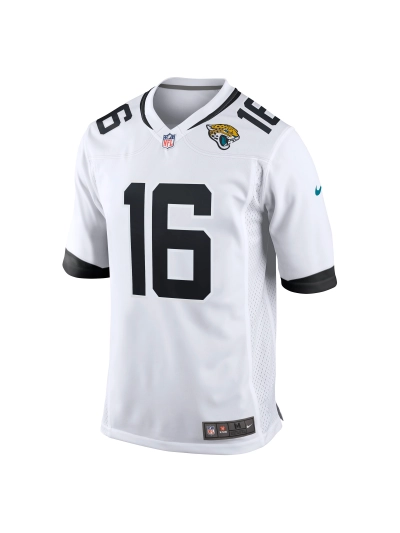 Men's Jacksonville Jaguars Trevor Lawrence Nike White Game Jersey 02