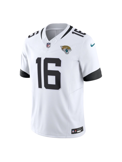 Men's Jacksonville Jaguars Trevor Lawrence Nike White Vapor F.U.S.E. Limited Jersey 02