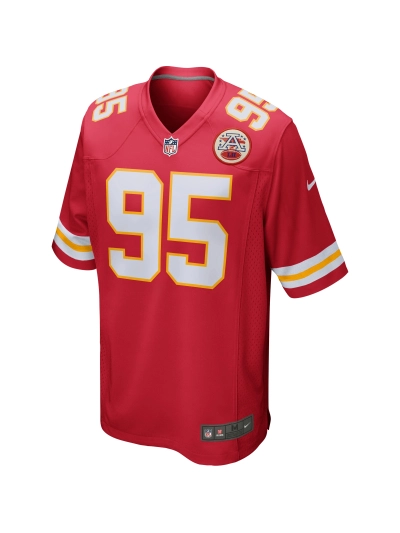 Men's Kansas City Chiefs Chris Jones Nike Red Game Jersey 02