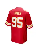Men's Kansas City Chiefs Chris Jones Nike Red Super Bowl LVIII Game Jersey
