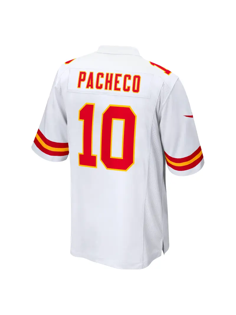 Men's Kansas City Chiefs Isiah Pacheco Nike White Away Game Player Jersey