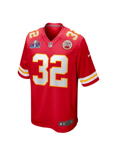 Men's Kansas City Chiefs Nick Bolton Nike Red Super Bowl LVIII Game Jersey 02