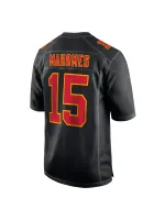 Men's Kansas City Chiefs Patrick Mahomes Nike Black Super Bowl LVIII Carbon Fashion Game Player Jersey