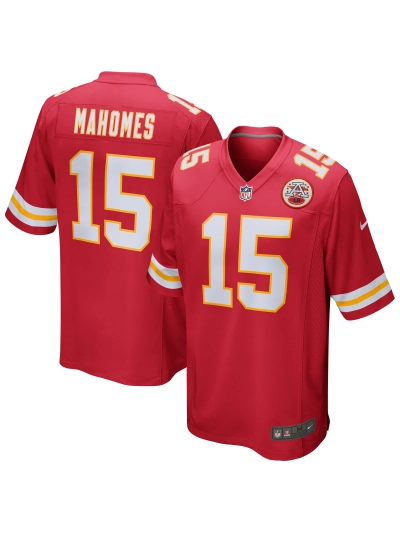 Men's Kansas City Chiefs Patrick Mahomes Nike Red Game Jersey 01