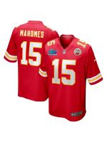 Men's Kansas City Chiefs Patrick Mahomes Nike Red Super Bowl LVII (2022 Season) Patch Game Jersey