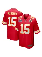 Men's Kansas City Chiefs Patrick Mahomes Nike Red Super Bowl LVIII Game Jersey