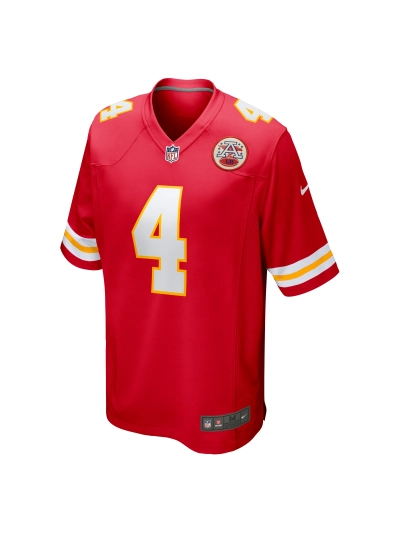 Men's Kansas City Chiefs Rashee Rice Nike Red Game Jersey 02