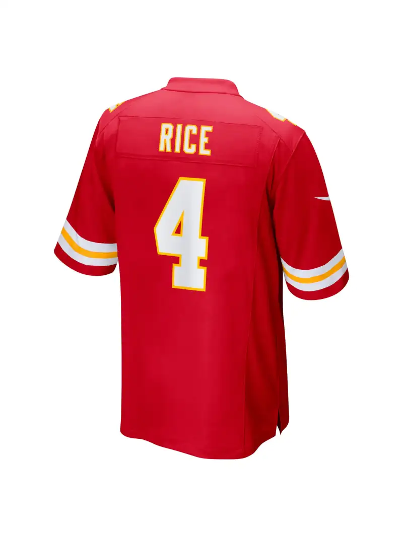 Men's Kansas City Chiefs Rashee Rice Nike Red Super Bowl LVIII Game Jersey