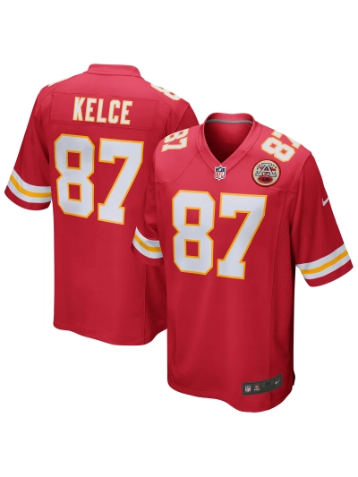 Men's Kansas City Chiefs Travis Kelce Nike Red Game Jersey 01