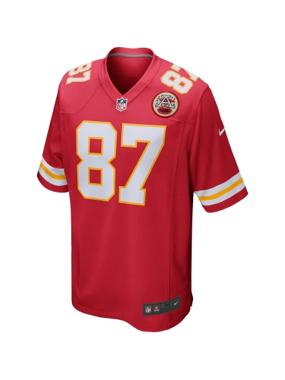 Men's Kansas City Chiefs Travis Kelce Nike Red Game Jersey 02