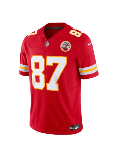 Men's Kansas City Chiefs Travis Kelce Nike Red Vapor F.U.S.E. Limited Jersey 02