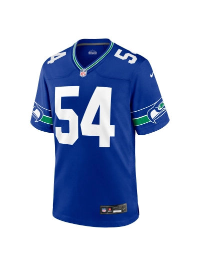 Men's Men's Seattle Seahawks Bobby Wagner Nike Royals Retro Players Game Jersey 02