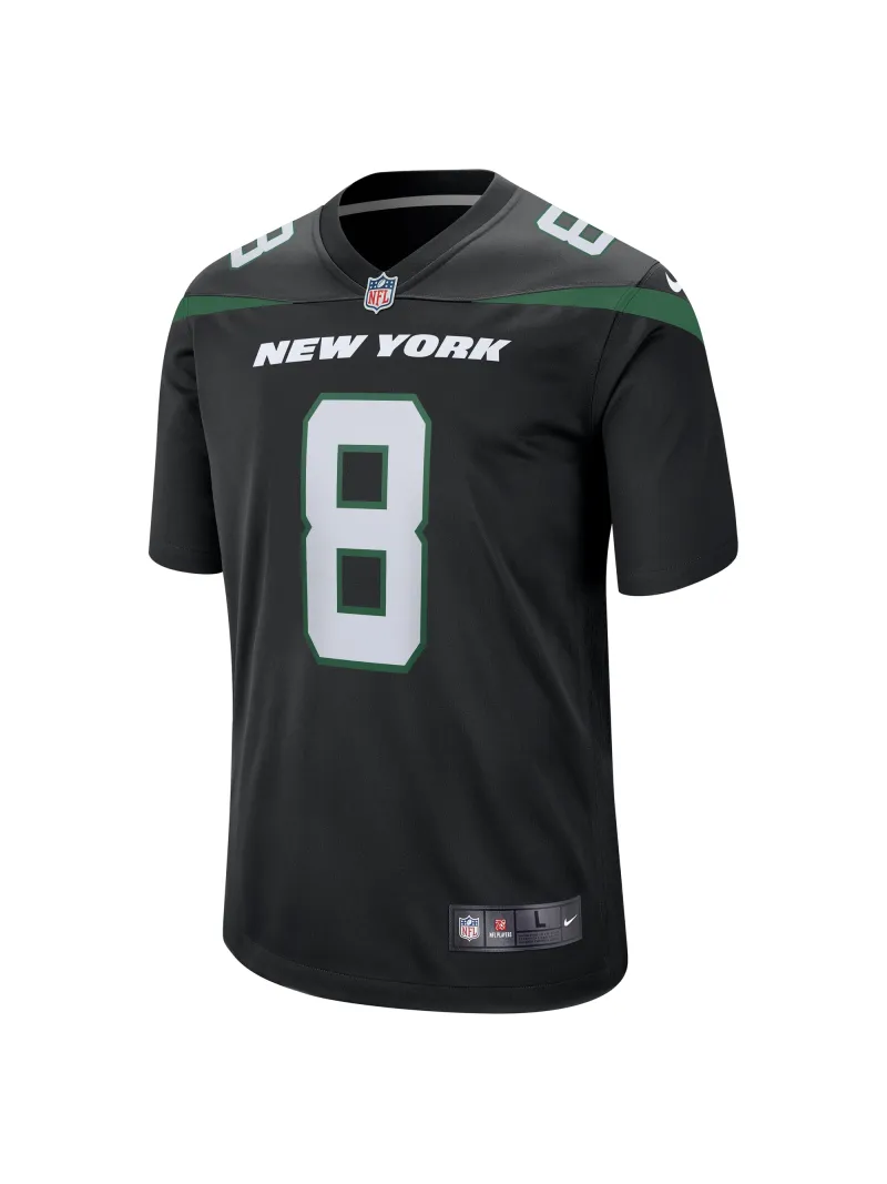 Men's New York Jets Aaron Rodgers Nike Black Game Jersey